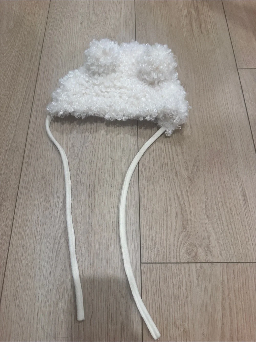 MI LOVES SIGNATURE Faux fur shearling Bear hat